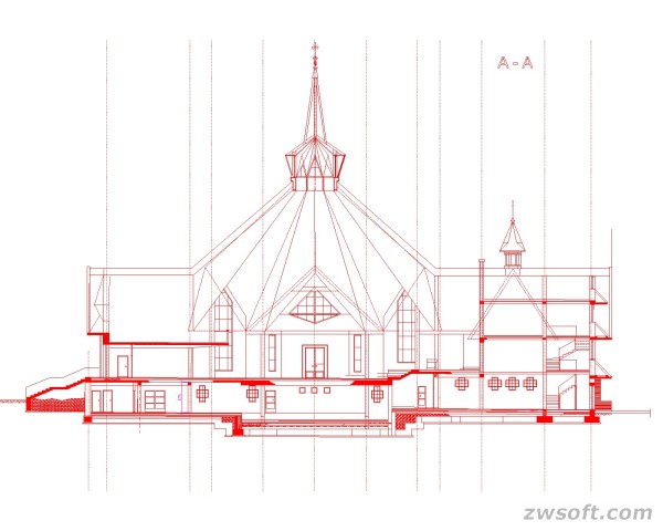 Figure 2. The to-be-built Church of Bielsko-Biała designed by them with ZWCAD.jpg