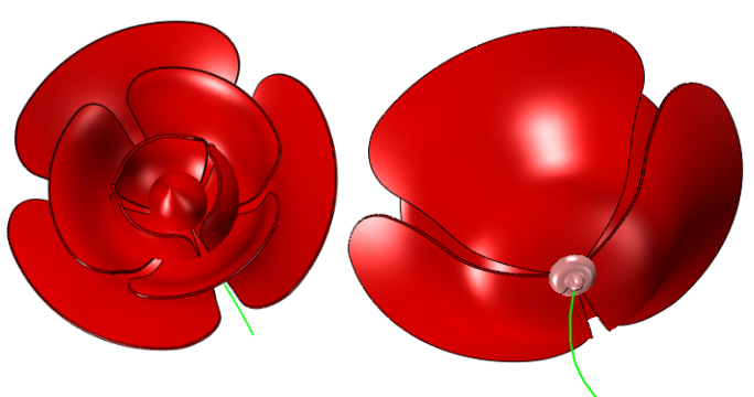 Finish the main part of the rose