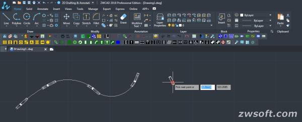 Use ZWTraffic to draw a car and its track
