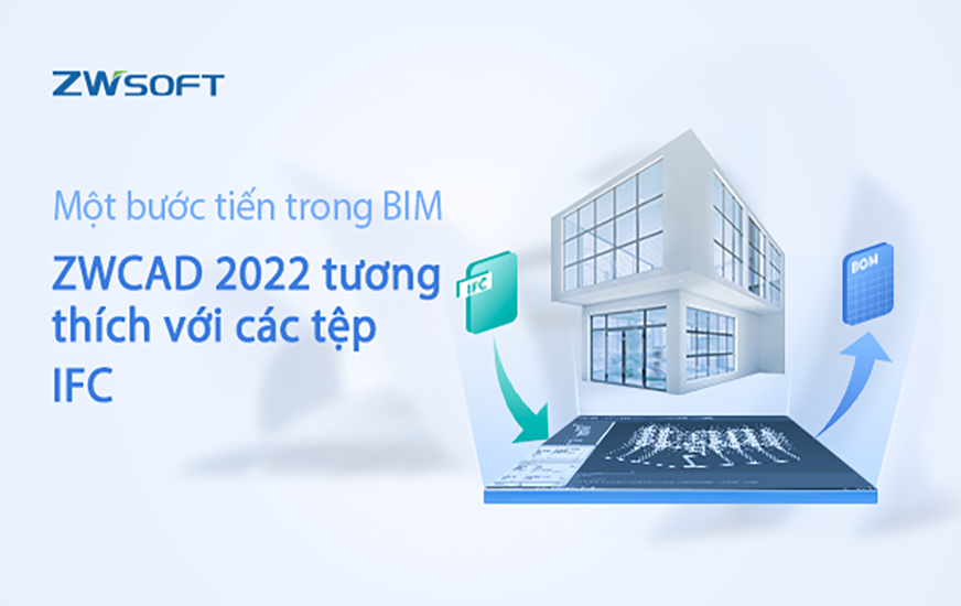 Một bước tiến trong BIM: ZWCAD 2022 tương thích với các tệp IFC