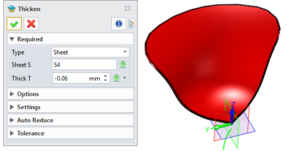 Thicken the petal