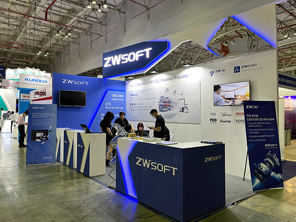 ZWSOFT exhibition booth in MTA