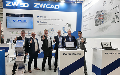ZWSOFT Presented its Powerful All-in-One CAx Solutions at Hannover Messe 2022 in Germany