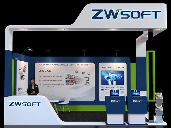 Gian hàng triển lãm ZWSOFT trong VIMEXPO