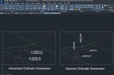 Advanced Ordinate Dimension