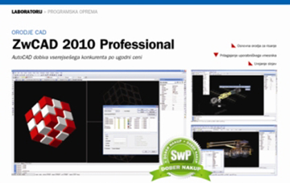 ZWCAD 2010 Recognized by SwPower Magazine of Slovenia