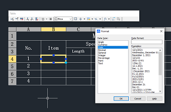 New Data Types for Tables