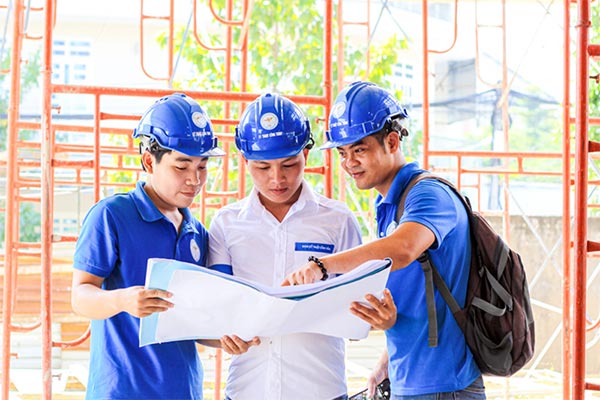 Students at Faculty of Civil Engineering, Lac Hong University