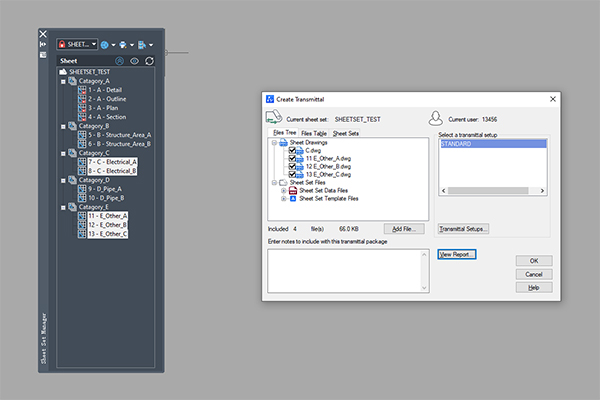 Figure 6. Use eTransmit to package files.