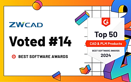 ZWCAD đạt Giải thưởng Best Software Awards năm 2024 của G2