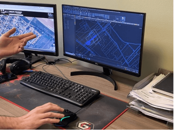 Georeferenced Urban Cable Network Design in ZWCAD