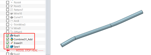 Figure 12. A single stripe entity
