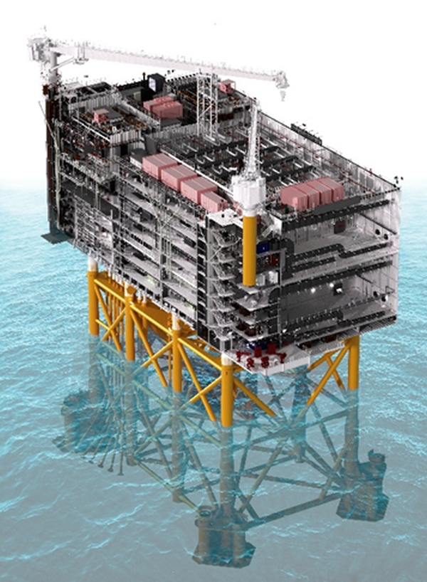  Hình 4. Nền tảng chuyển đổi HVDC của Dự án kết nối lưới DolWin6 HVDC cho TenneT