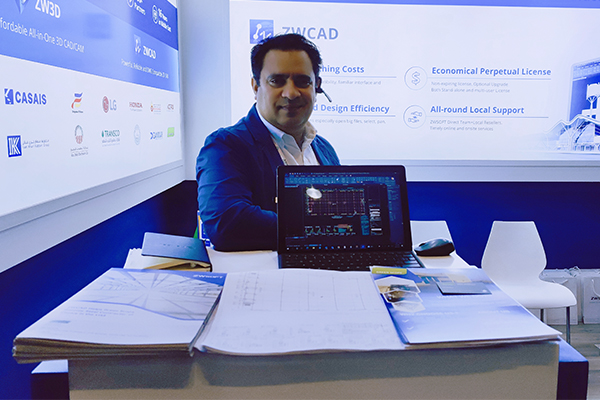 Ajaz Maqbool from Green Scope shared its success story at ZWOSOFT's booth