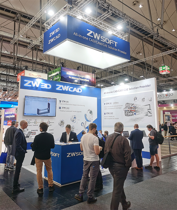 Figure 1. ZWSOFT booth at Hannover Messe 2022 