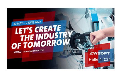Schaffung der zukünftigen Industrie mit ZW3D auf der Hannover Messe 2022 in Deutschland