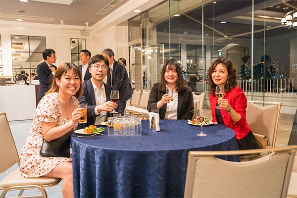 The ZWSOFT Team and its partners at Welcome Party at ZWorld Asia 2023