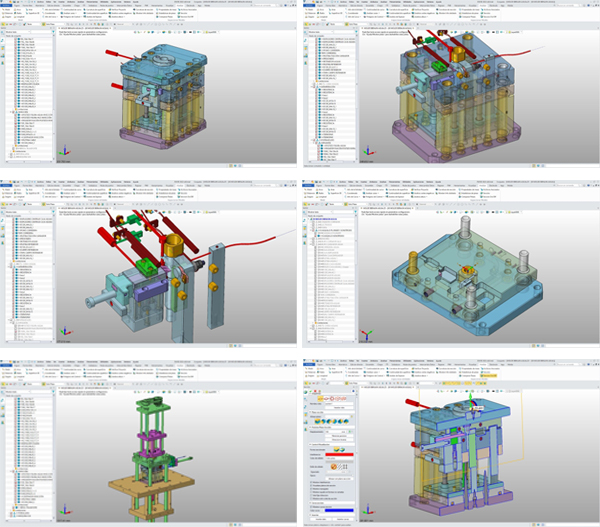 Figure 3. Ultrasound injection mold models created with ZW3D by Eurecat